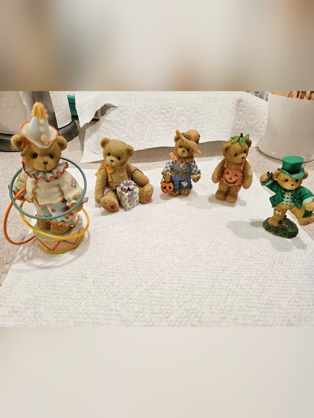 Set of Cherished Teddies Figurines - Each Dated And Marked. Perfect Condition.
